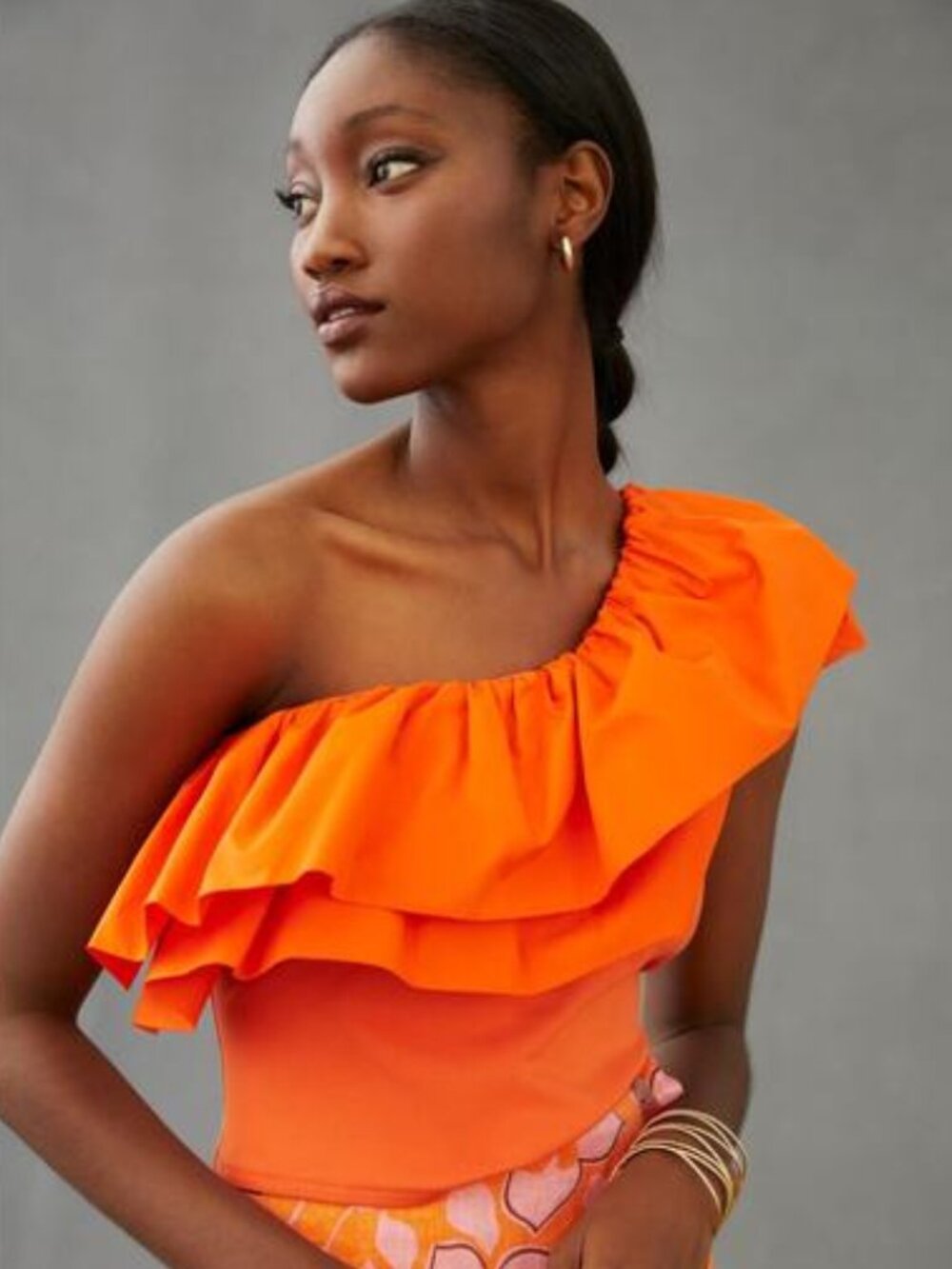 Anthropologie Sunday in Brooklyn One-Shoulder Ruffled Top NWT Size XL